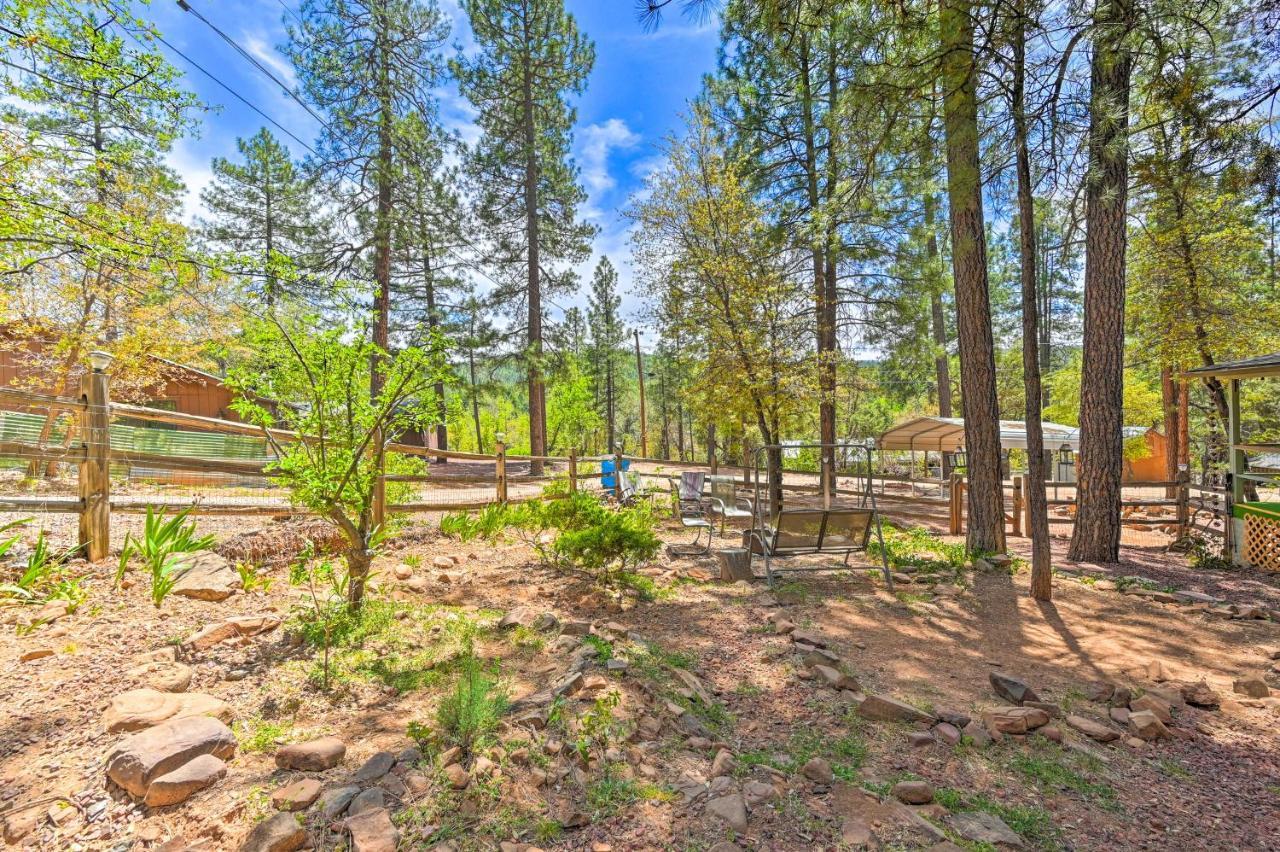 Pine Cabin In The Woods With Yard And Grill! Buitenkant foto