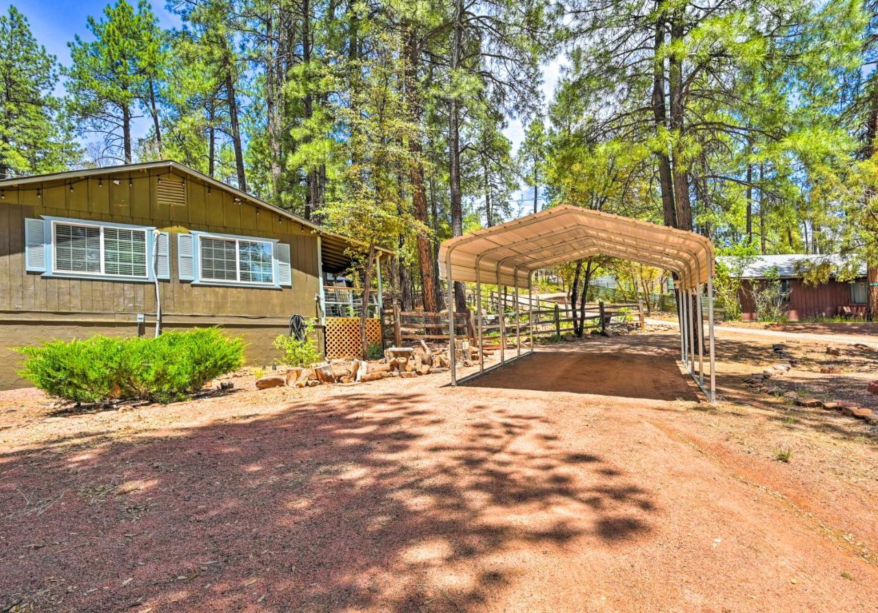 Pine Cabin In The Woods With Yard And Grill! Buitenkant foto